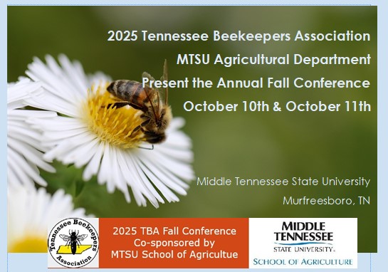 2025 Tennessee Beekeepers Association Fall Conference