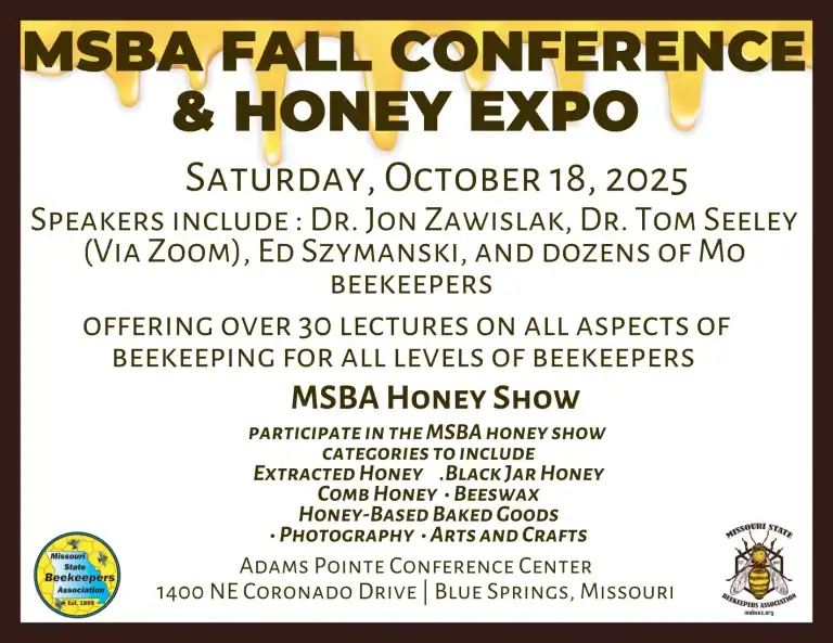 Missouri State Beekeepers Association Fall Conference & Honey Expo