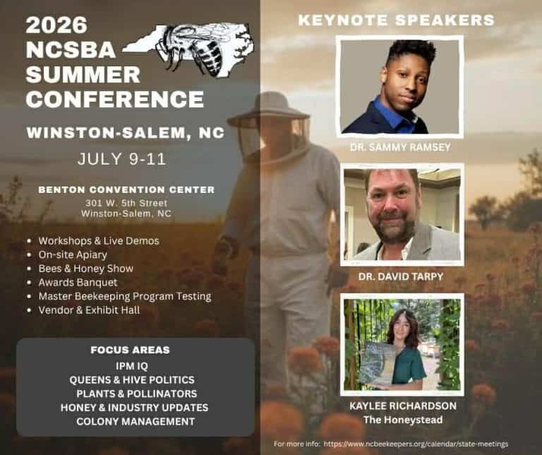 North Carolina State Beekeepers Assoc. Summer Conference